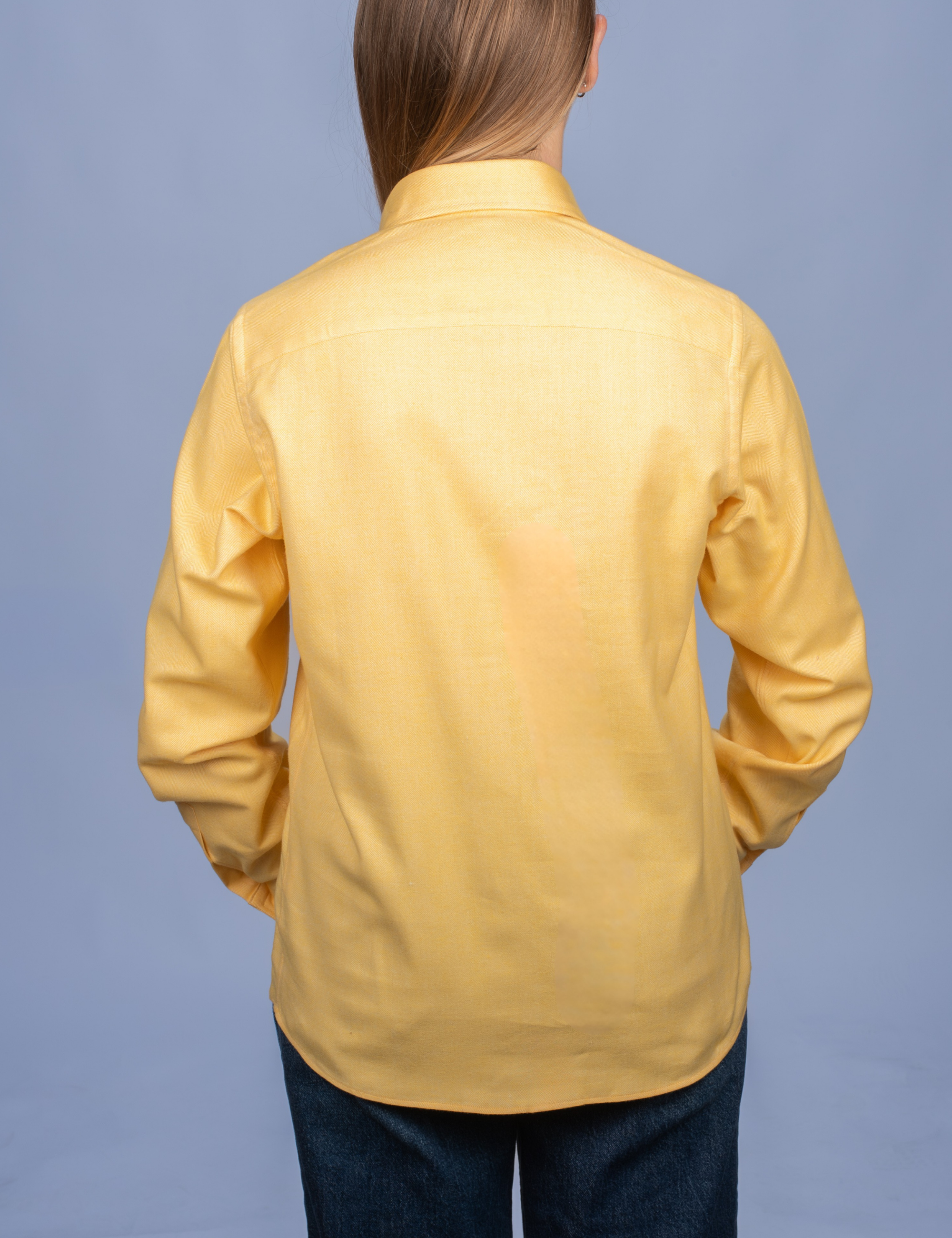 Chemisier Flanelle Chaude Jaune