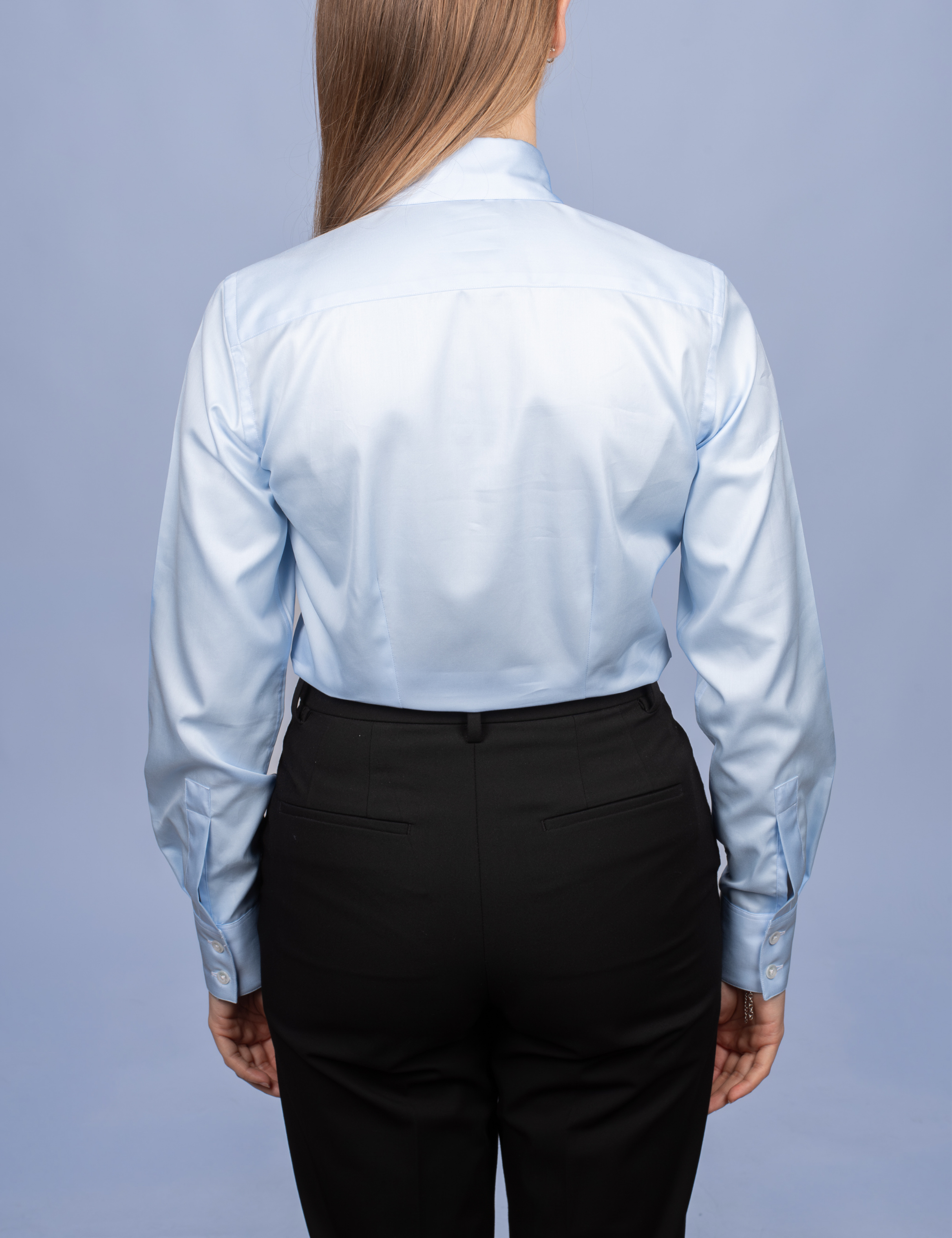Chemisier Twill Fin Bleu Ciel