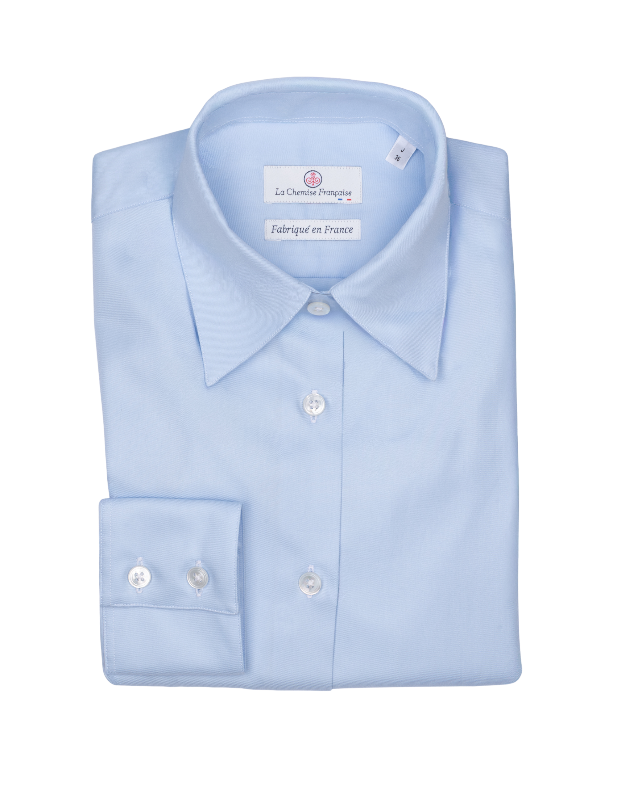 Chemisier Twill Fin Bleu Ciel
