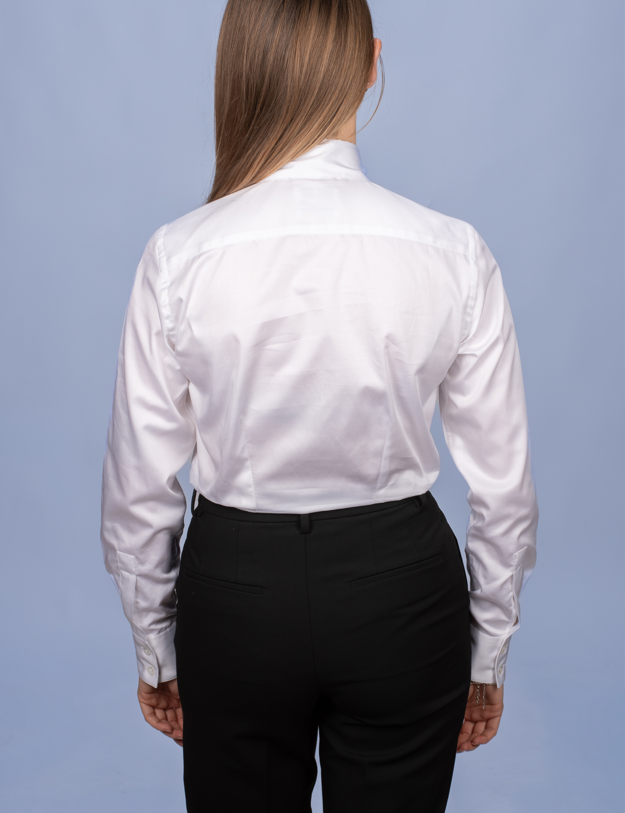 Chemisier Satin Blanc