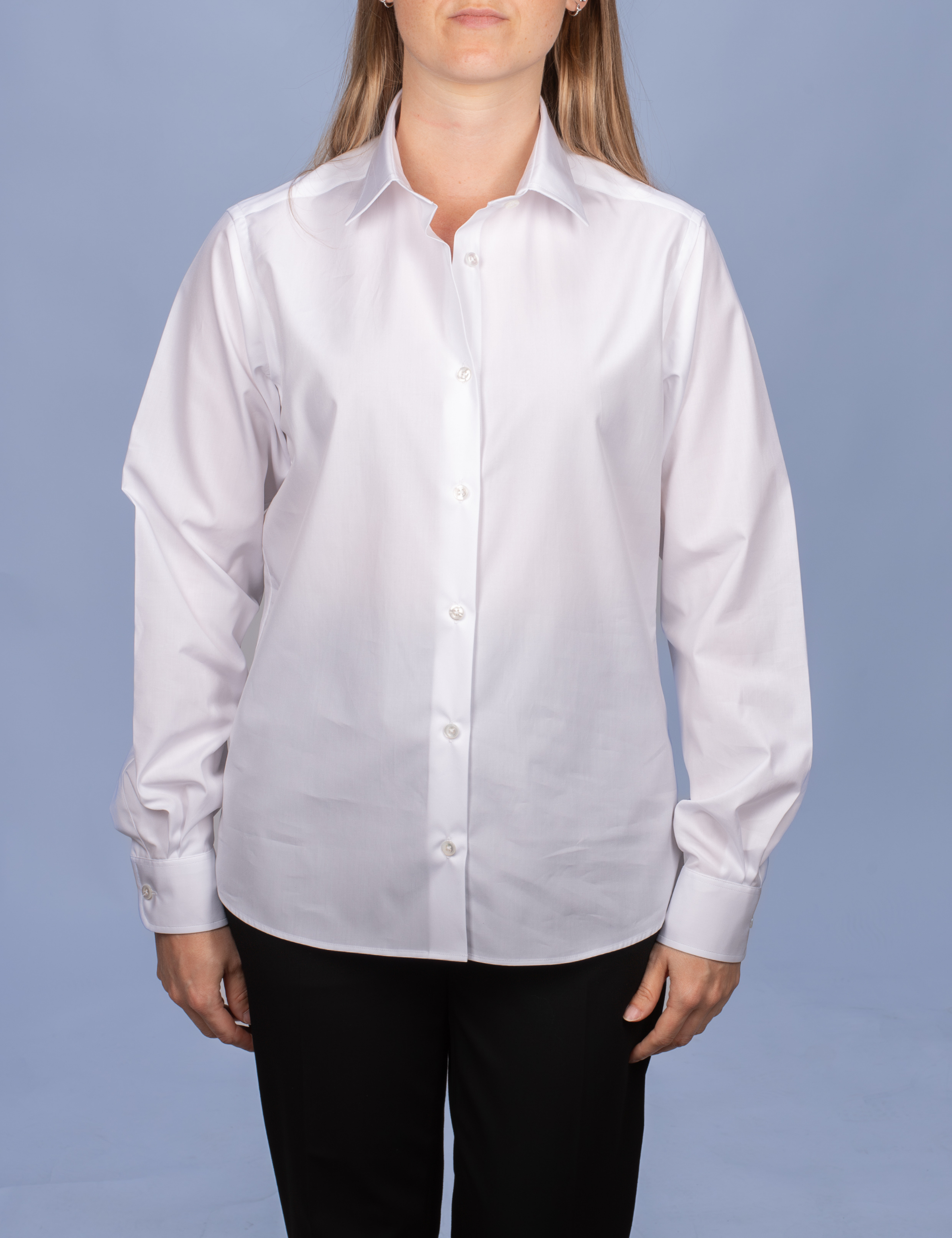 Chemisier Satin Blanc