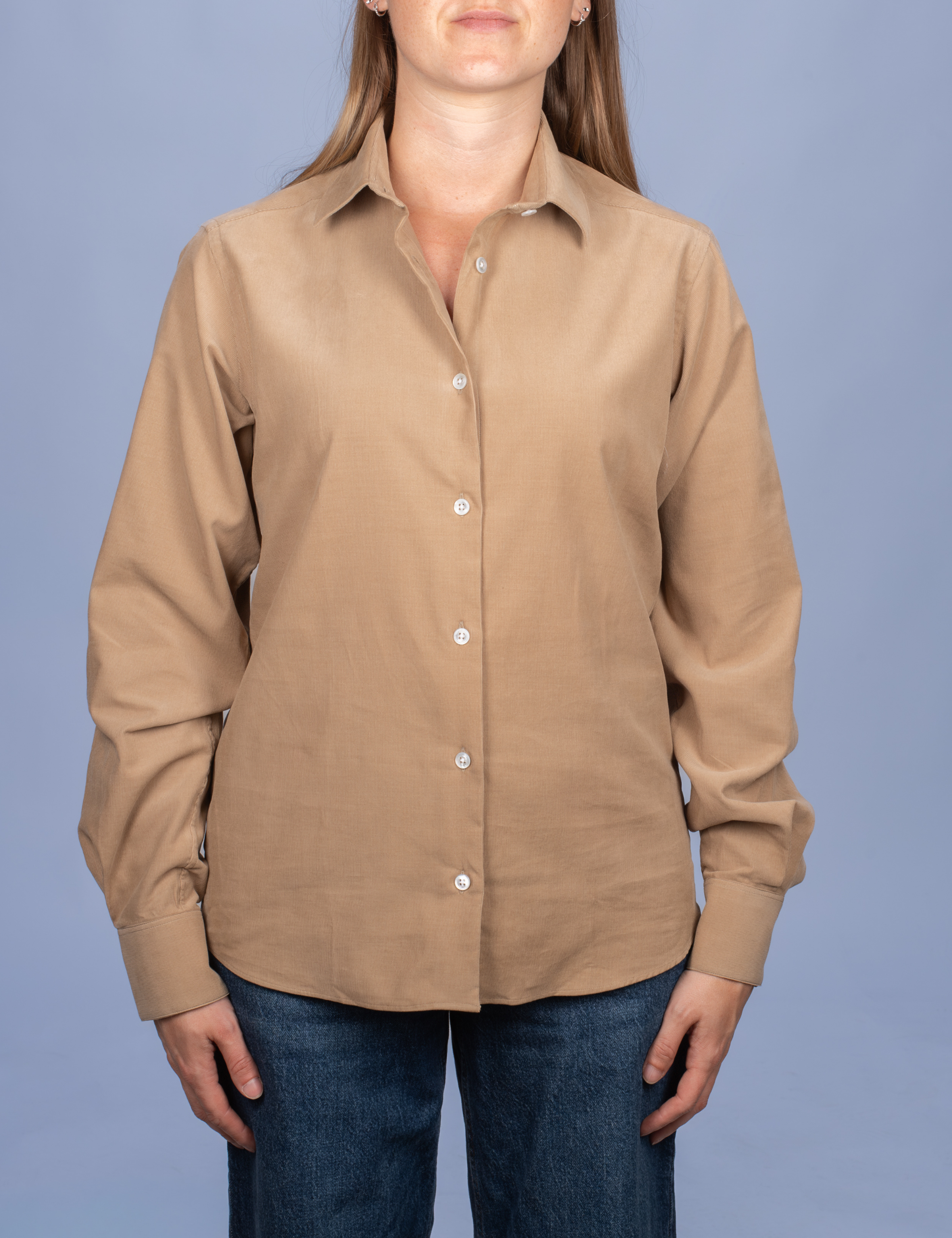 Chemisier Velours Milleraies Camel