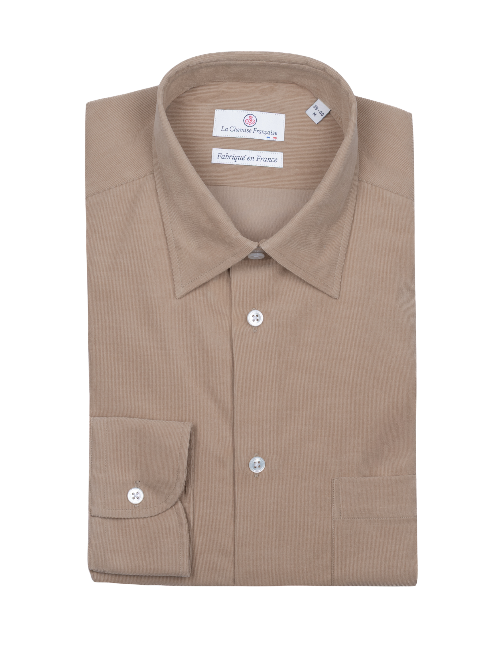 Chemise Velours Milleraies Camel