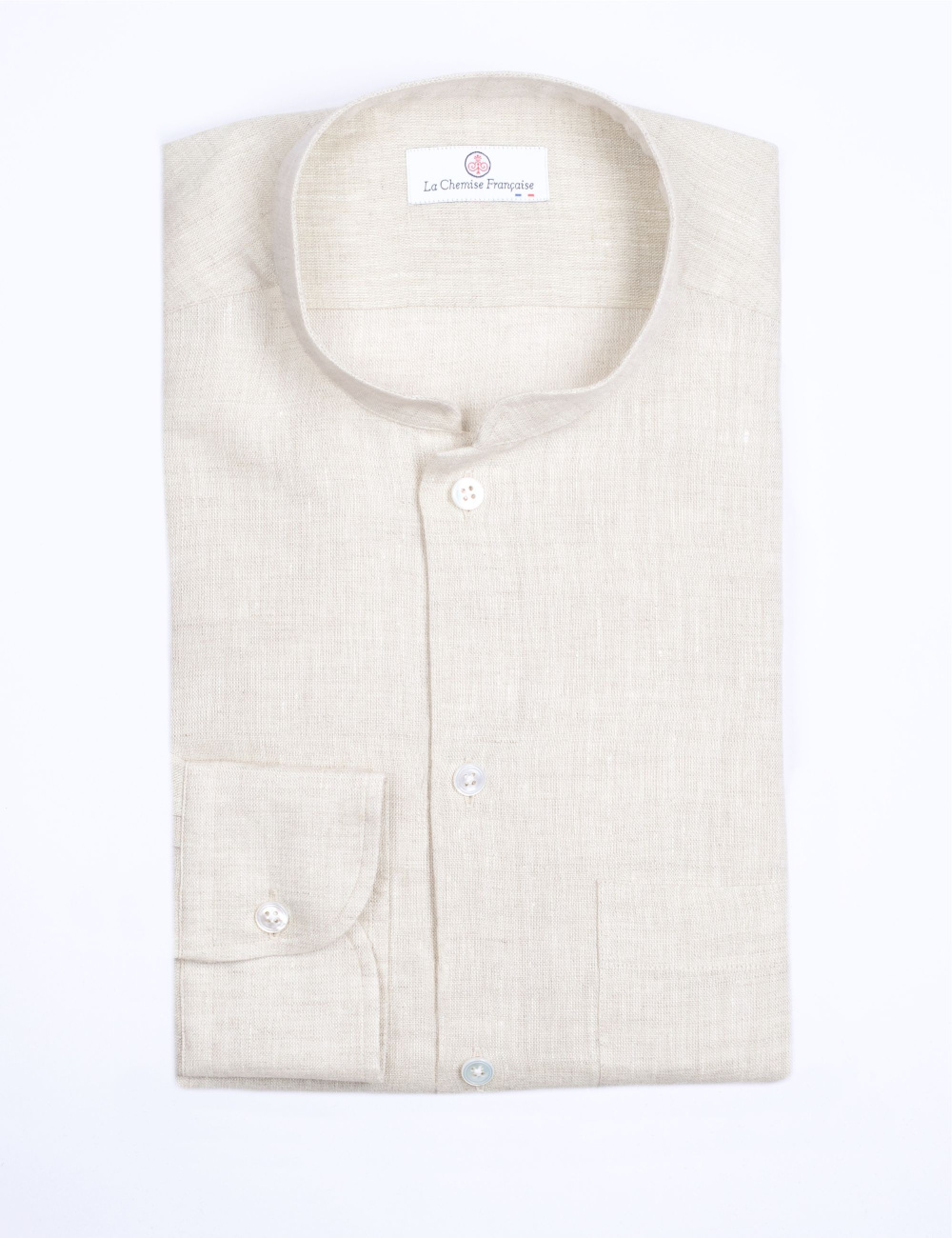 Chemise Lin Normand Beige...