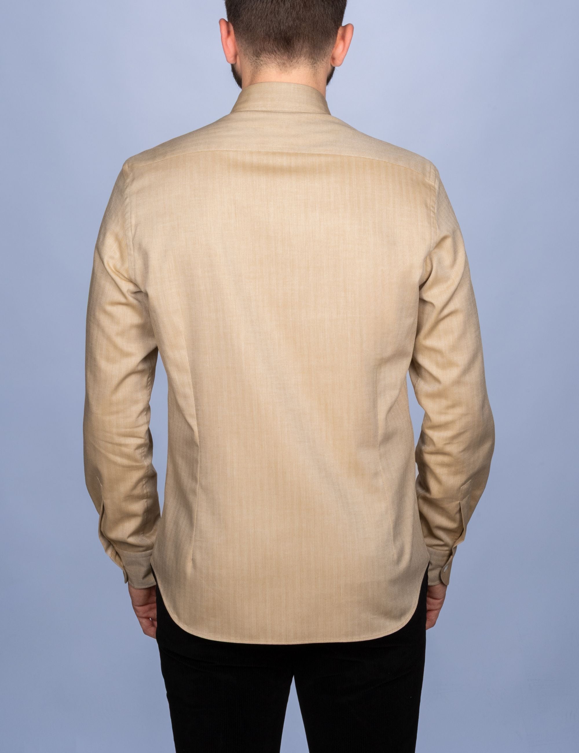 Golden Herringbone Shirt - Soft Collar