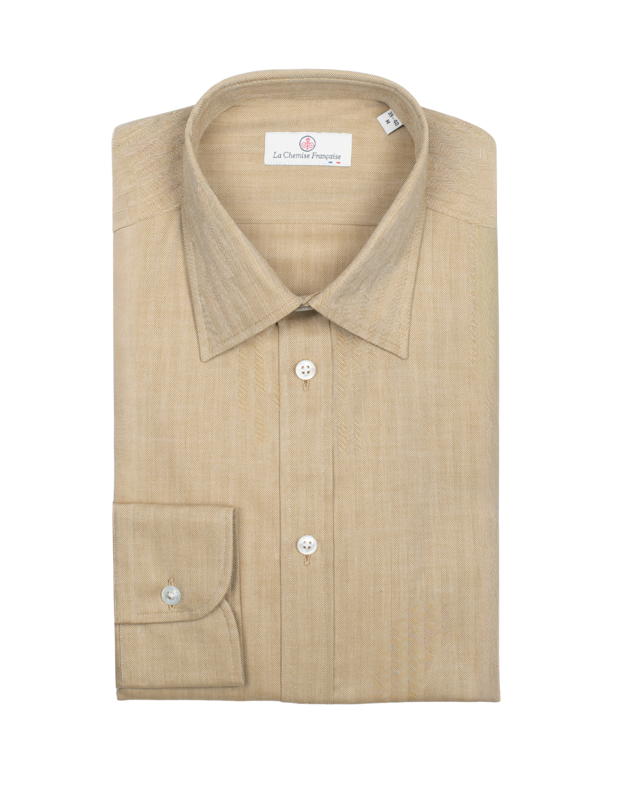 Golden Herringbone Shirt - Soft Collar