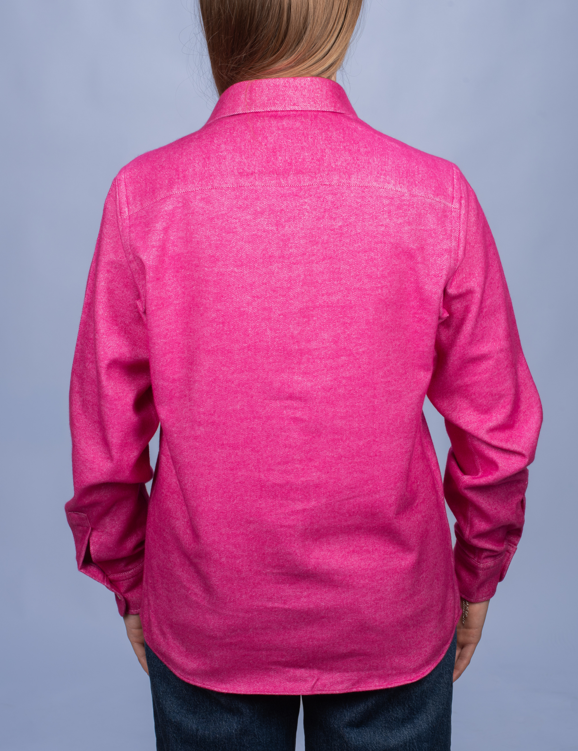 Chemisier Flanelle Chaude Fuchsia