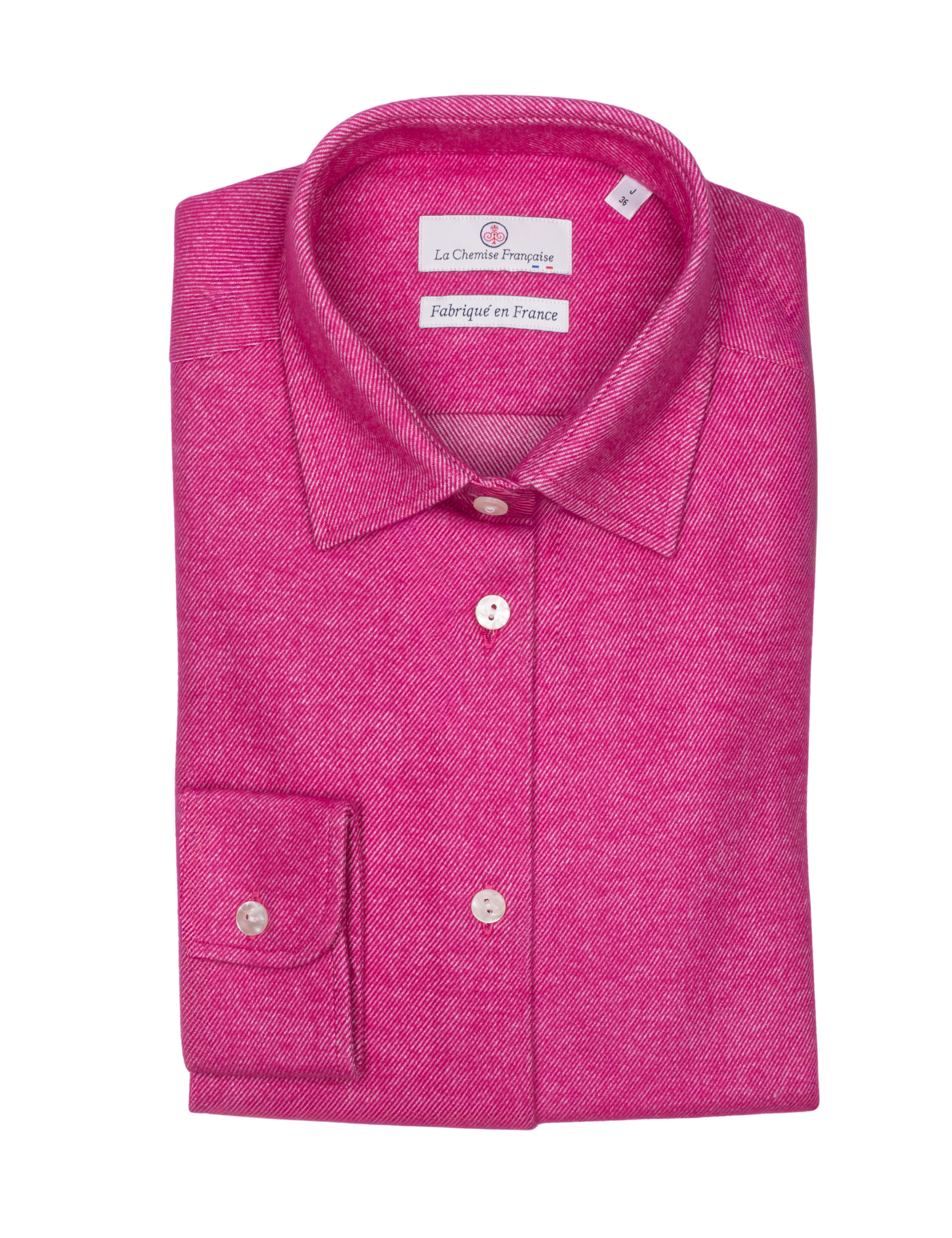 Chemisier Flanelle Chaude Fuchsia