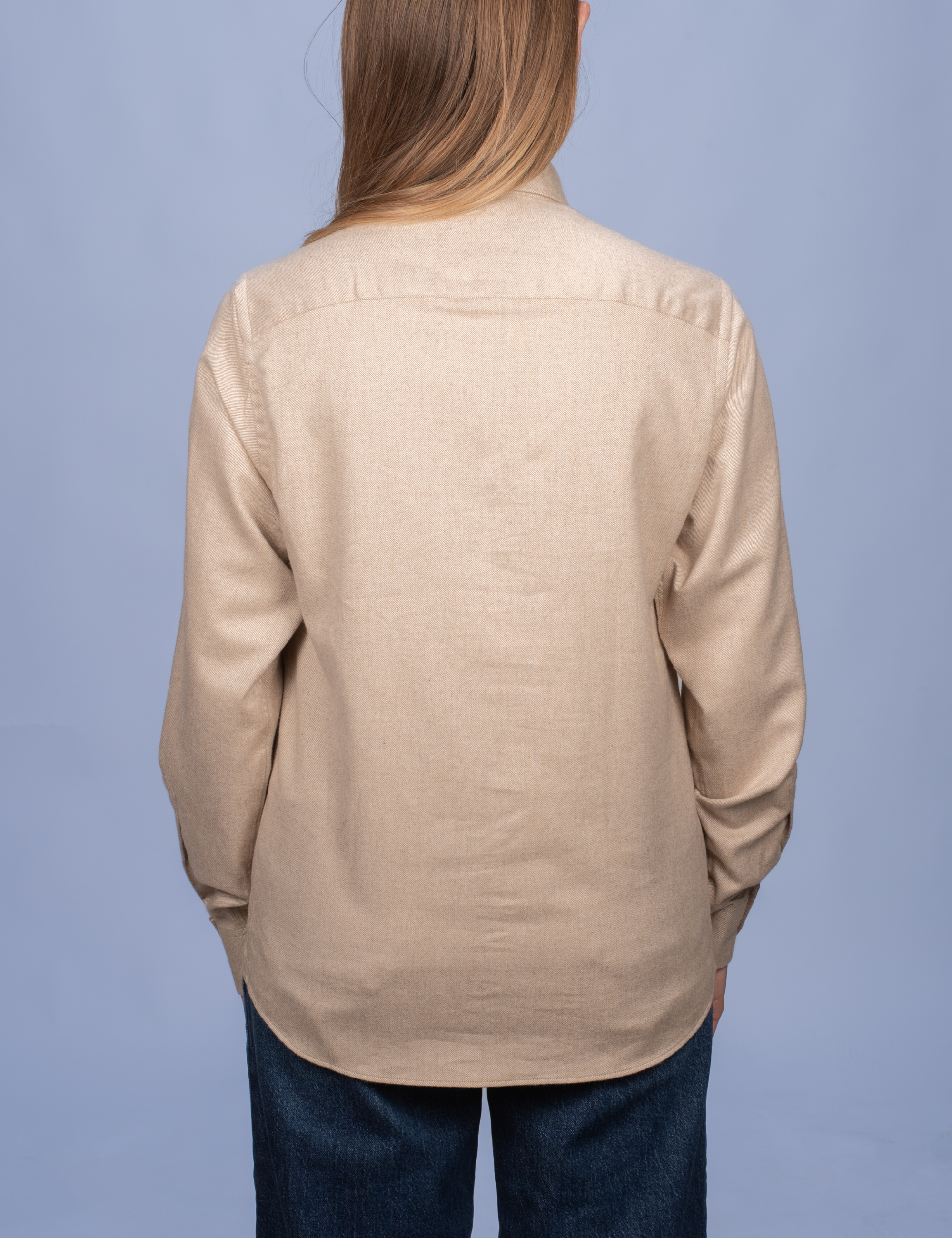 Chemisier Flanelle Chaude Sable