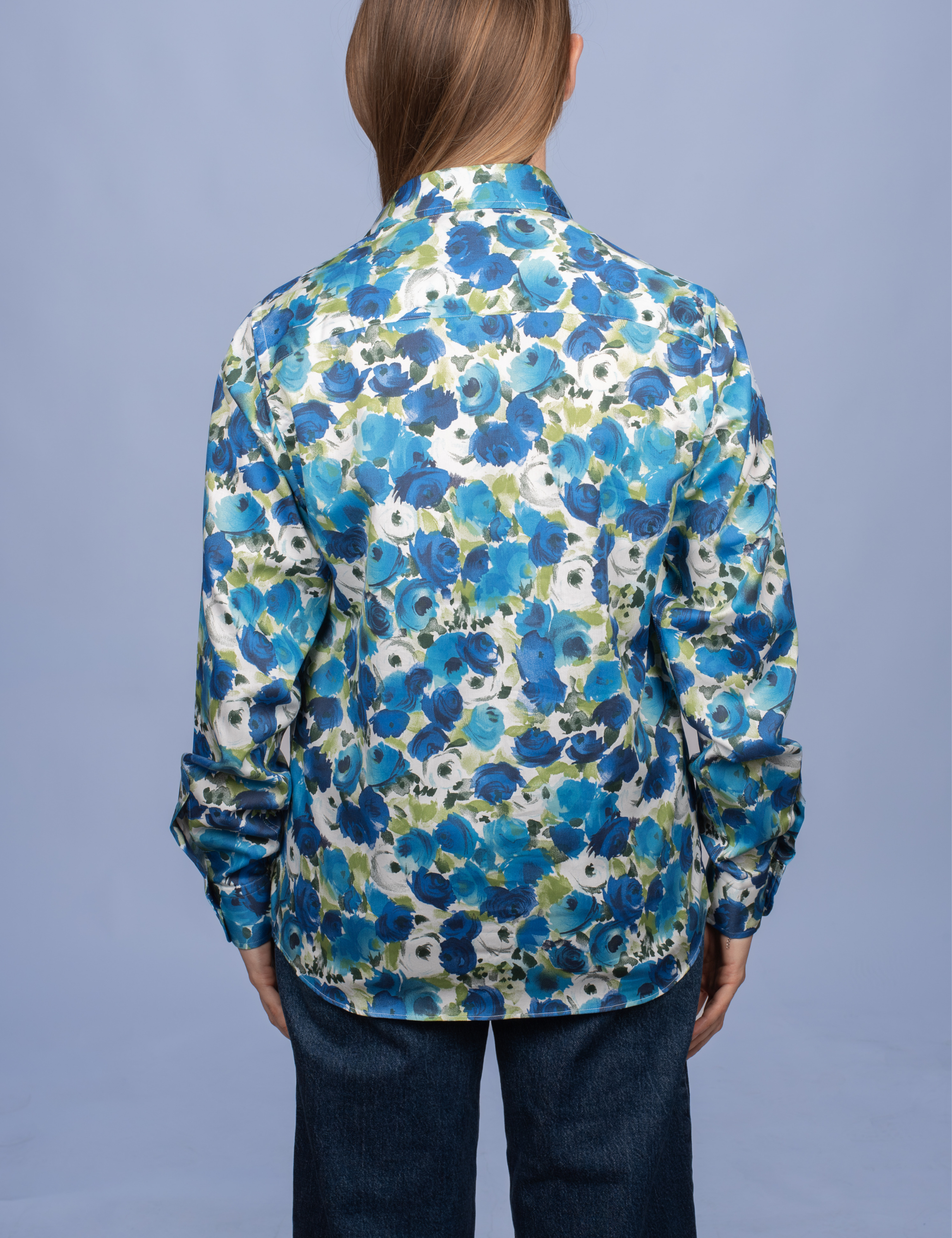 Chemisier Roseraie Bleue