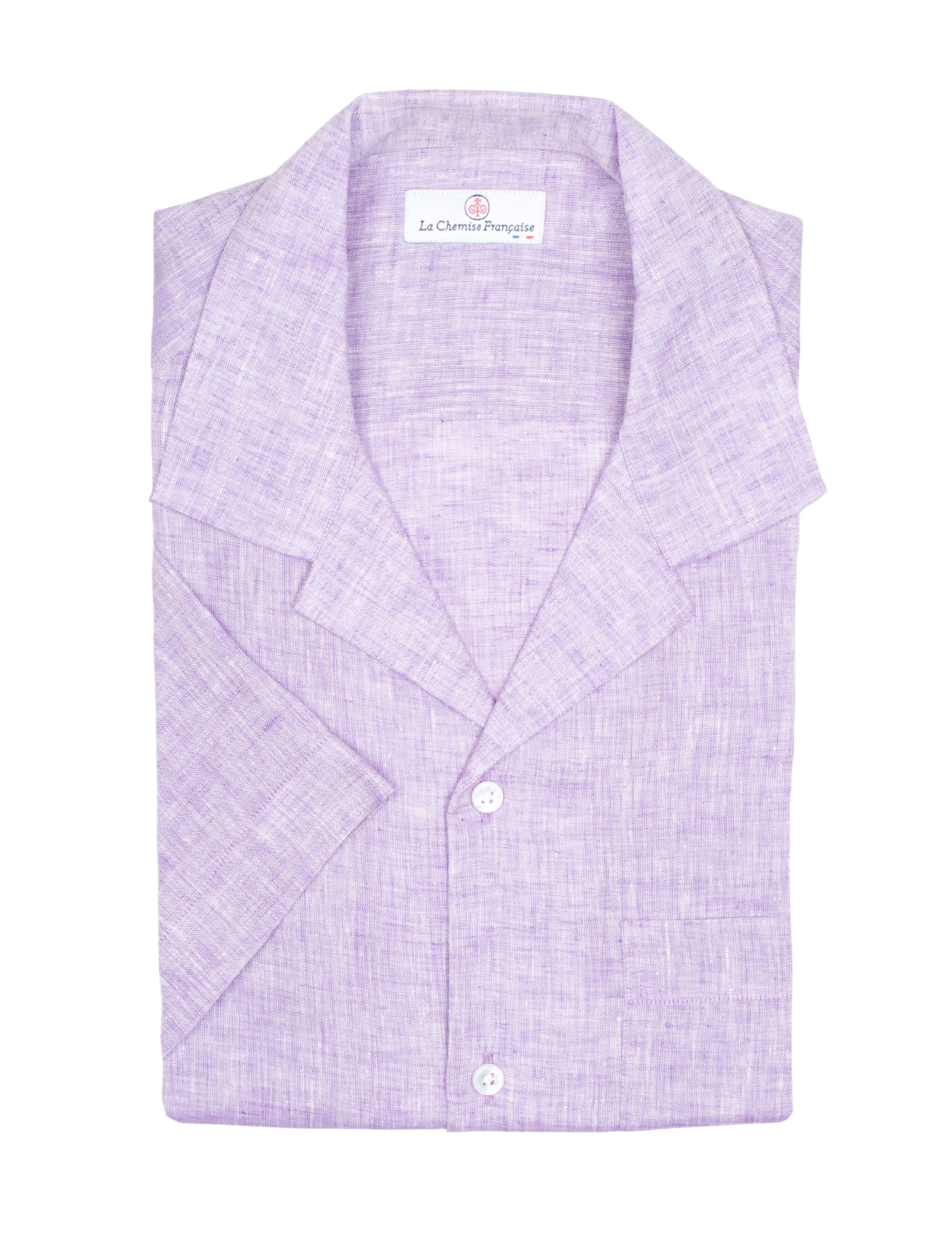 Chemise Havane Lavande - Col Cubain